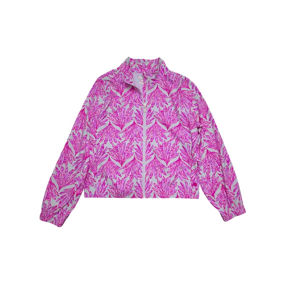 Lilly Pulitzer Luxletic Aegean Jacket UPF 50+ Pink Bliss Shady Babe Size Medium